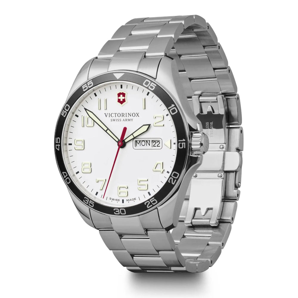 Victorinox Men's Quartz Watch, White Dial - VTX-0110