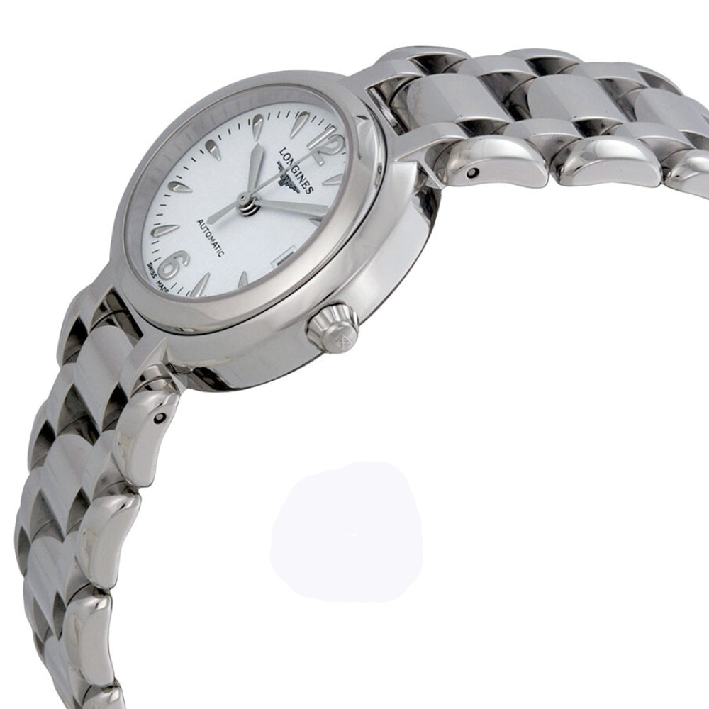 Longines Ladies Automatic Movement White Dial Watch - LG-0046
