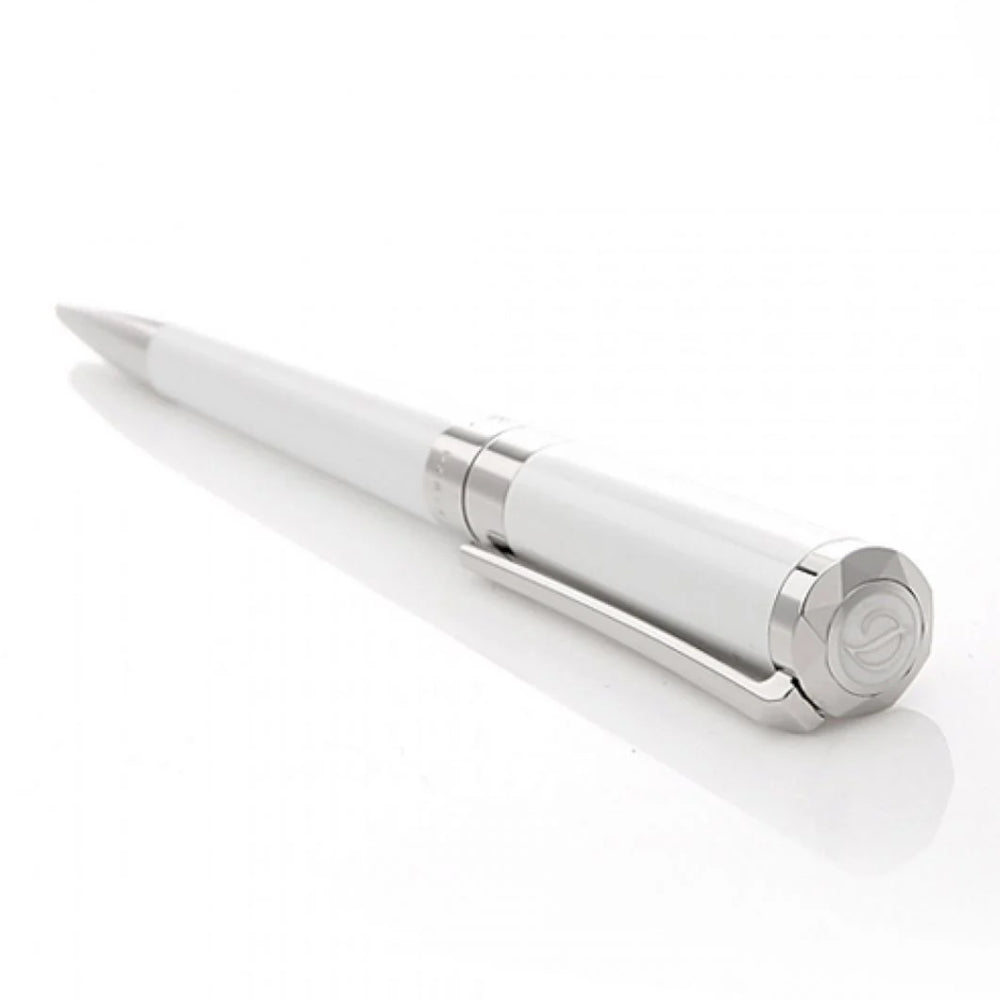 قلم باللون الأبيض وفضي من إس.تي.ديبونت - 29910147233