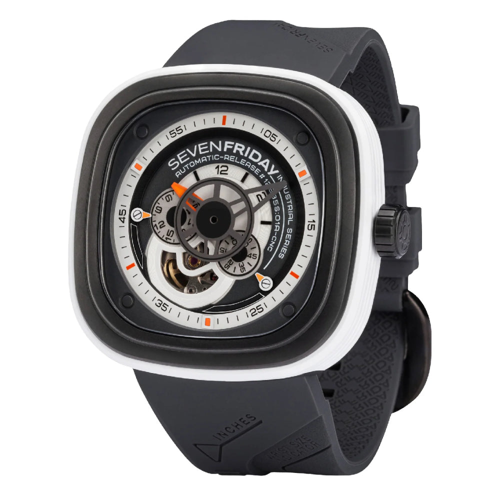 Sevenfriday Men's Automatic Movement Black Dial Watch - SF-0022