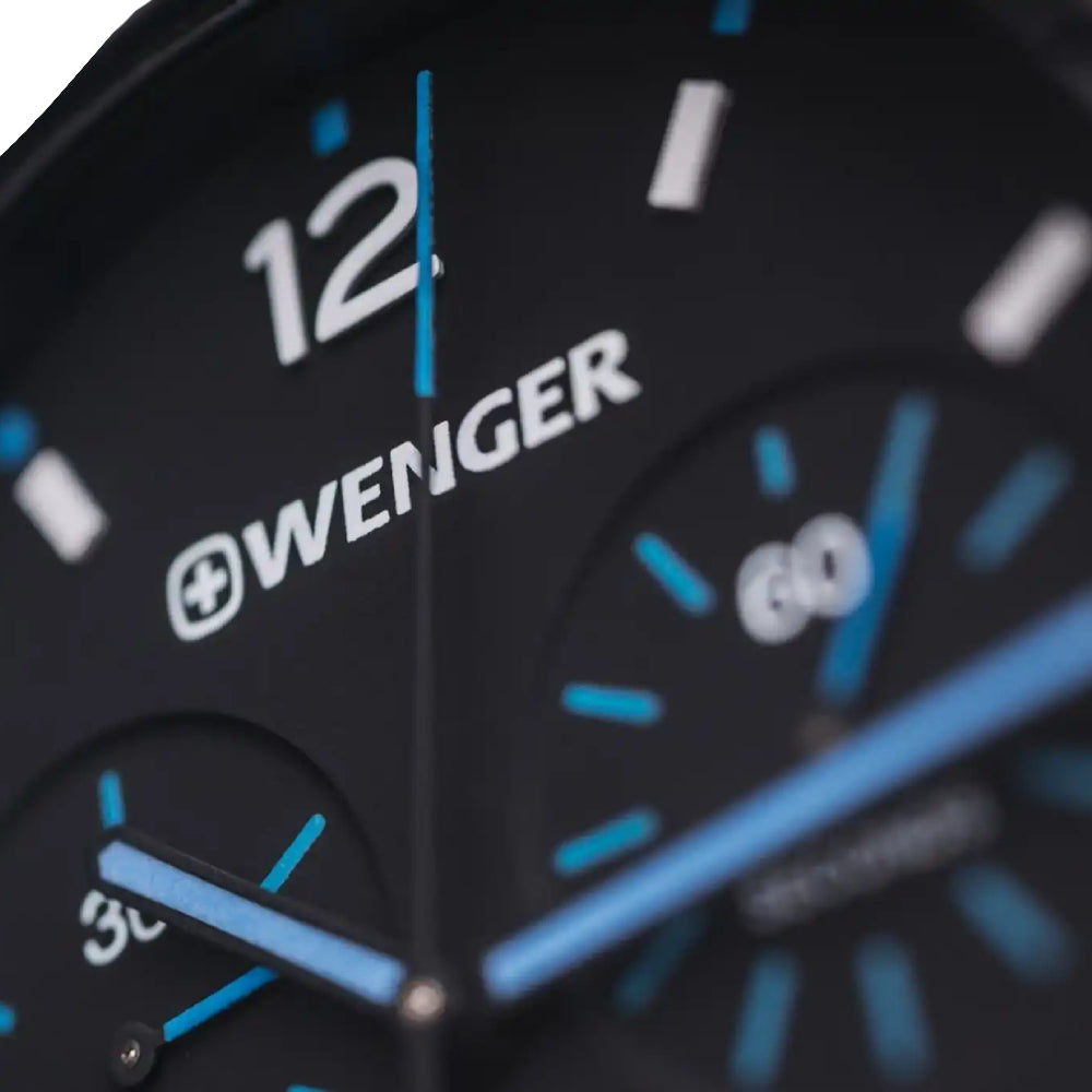 Wenger Men's Quartz Black Dial Watch - WNG-0026