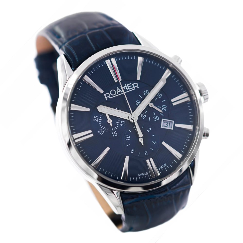 Romer Men's Quartz Blue Dial Watch - ROA-0011