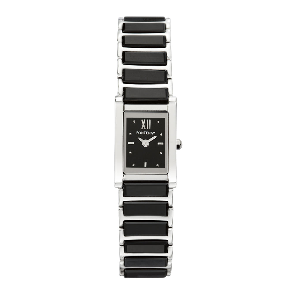 Fontenay Paris Women's Quartz Watch with Black Dial - FNT-0016