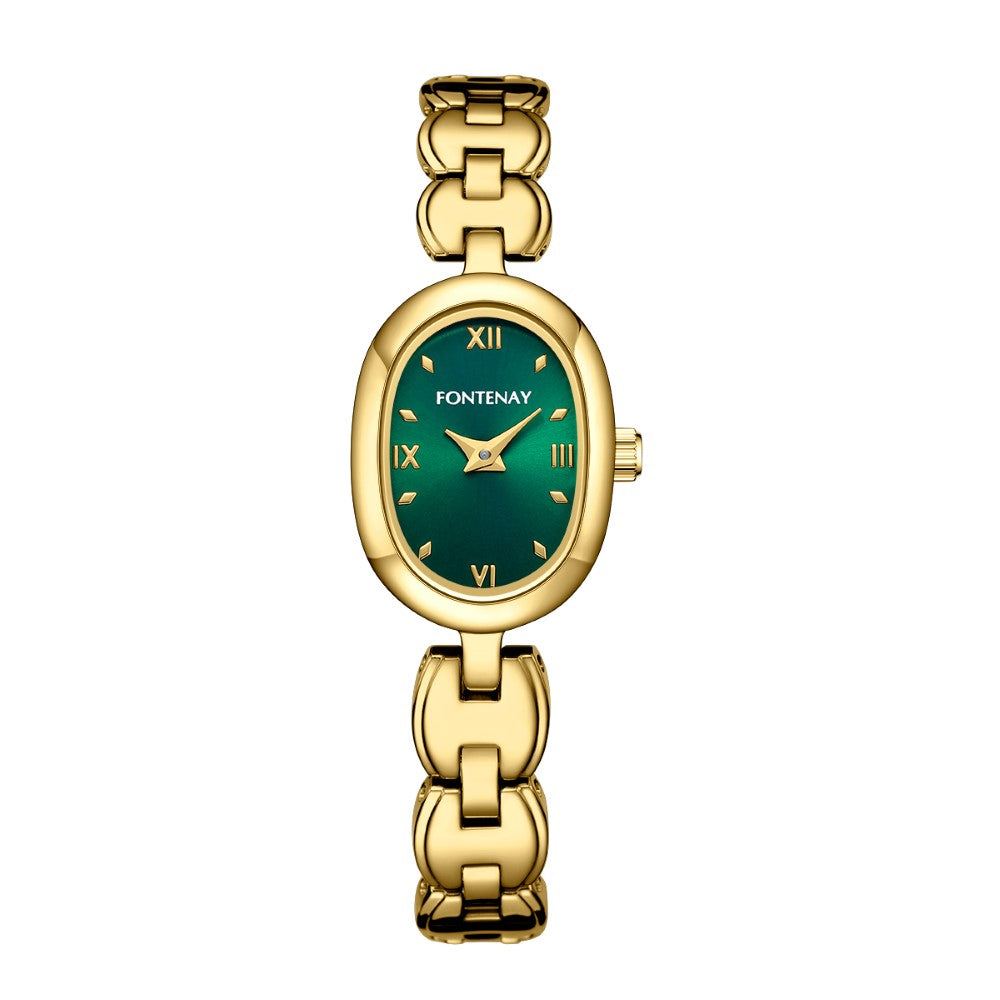 Fontenay Paris Women's Quartz Watch with Green Dial - FNT-0028