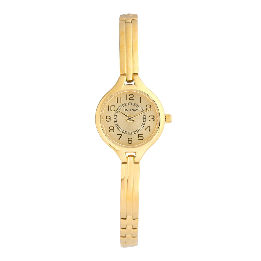 Fontenay Paris Women's Quartz Watch with Gold Dial - FNT-0003