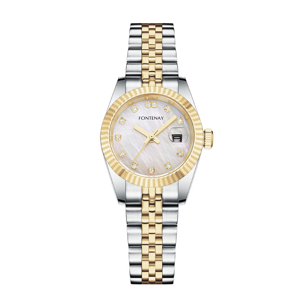Fontenay Paris Women's Quartz Watch with Pearly White Dial - FNT-0040
