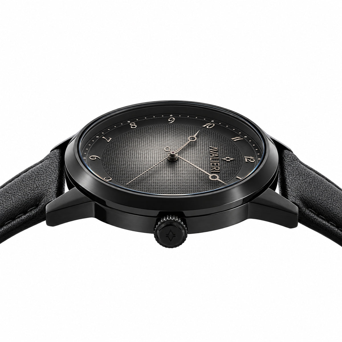 Avalieri Men's Quartz Watch with Black Dial - AV-2669B