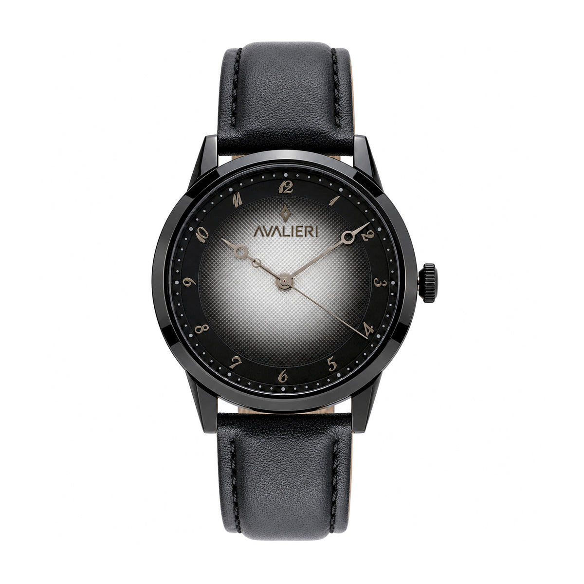 Avalieri Men's Quartz Watch with Black Dial - AV-2669B