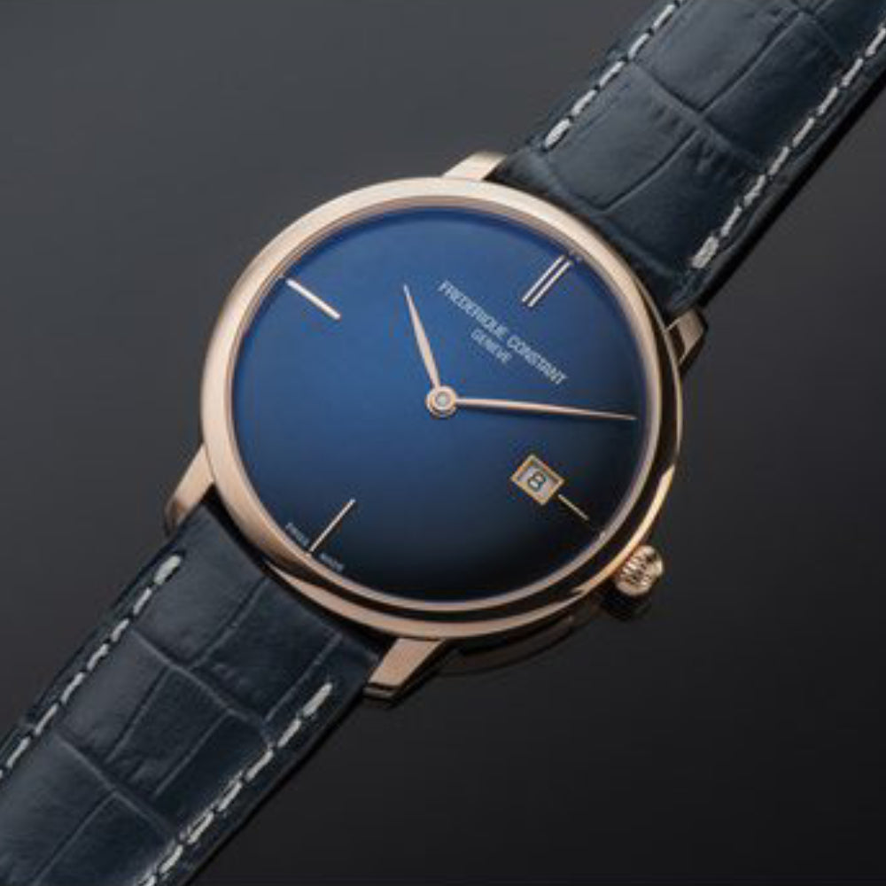 ساعة فريدريك كونستانت الرجالية بحركة أوتوماتيكية ولون مينا أزرق - FC-0180