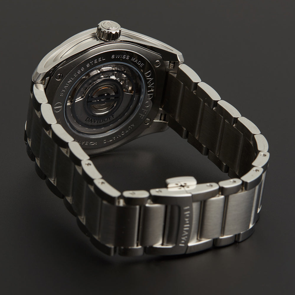 Davidoff Men's Automatic Movement Silver Dial Watch - DF-21145