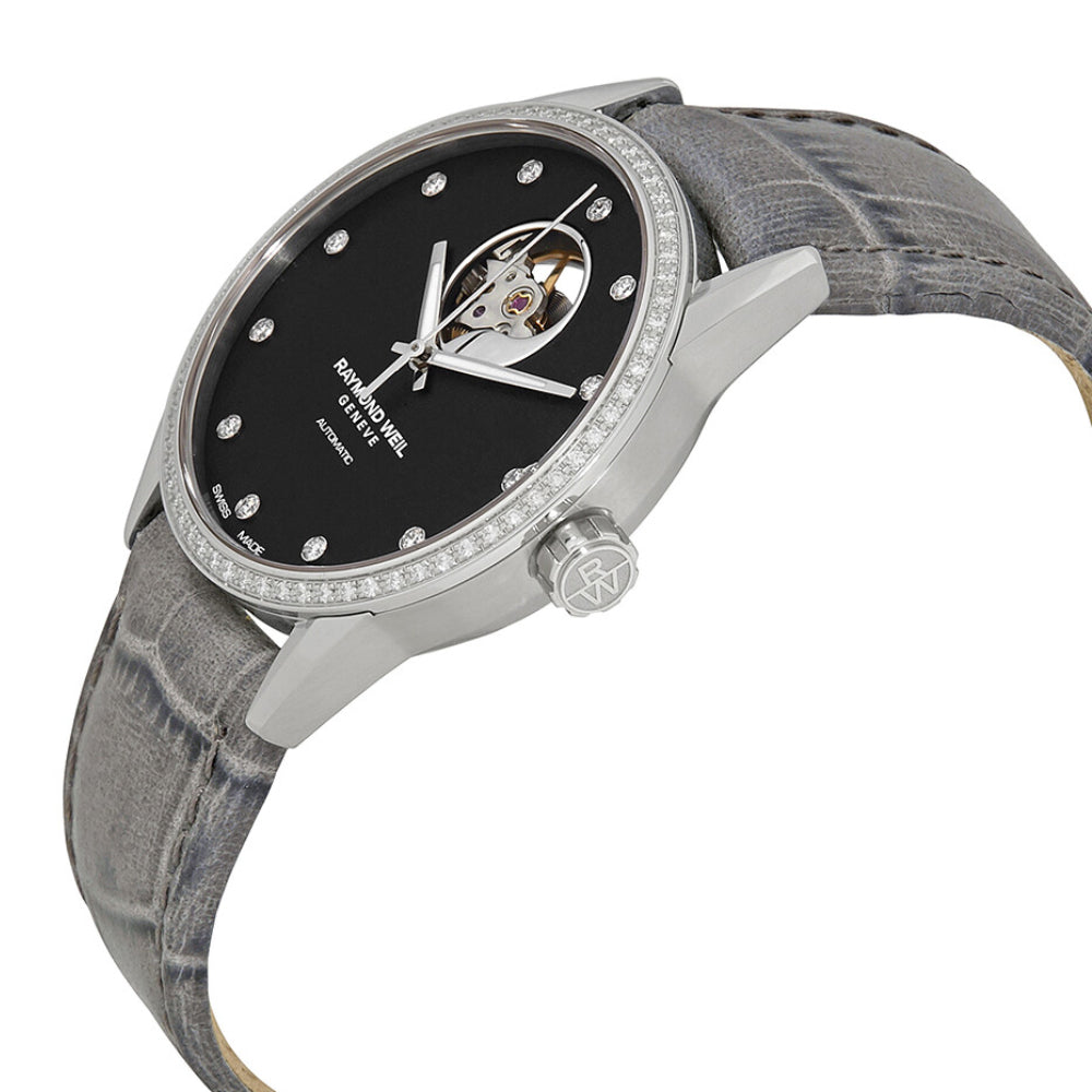 Raymond Weil Ladies Automatic Movement Black Dial Watch - RW-0180
