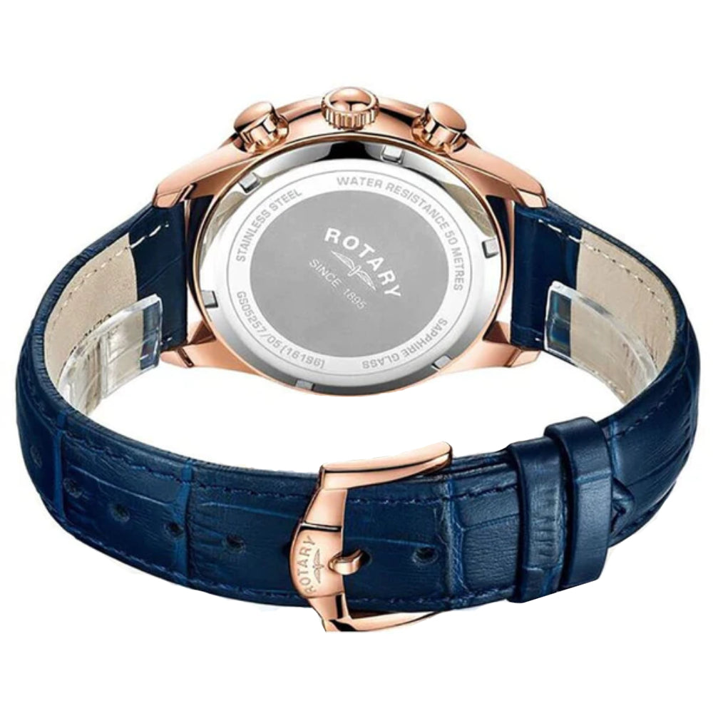 Rotary Men's Quartz Blue Dial Watch - ROT-0005