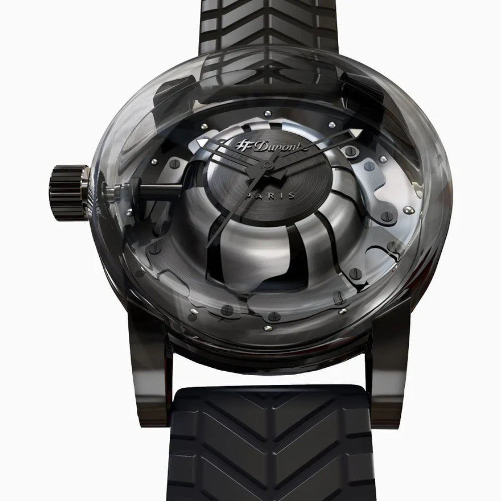 S.T. Dupont Men's Quartz Watch with Black Dial - STDP-0001