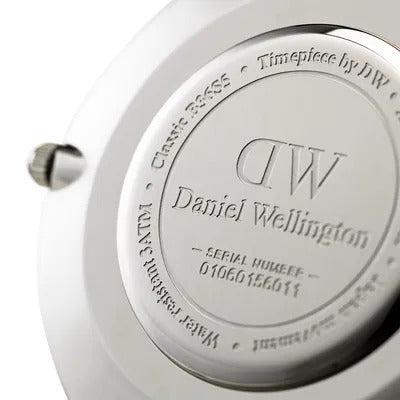 ساعة دانيال ولينغتون النسائية بحركة كوارتز ولون مينا أبيض - DW-1226