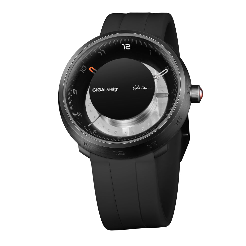 CIGA Design Men's Automatic Movement Black Dial Watch - CIGA-0007