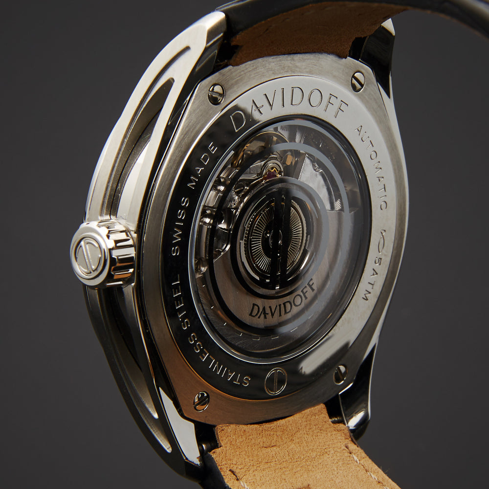 Davidoff Men's Automatic Movement Black Dial Watch - DF-21131