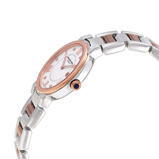 ساعة ريموند ويل النسائية بحركة كوارتز ولون مينا فضي - RW-0271(DMND/05)