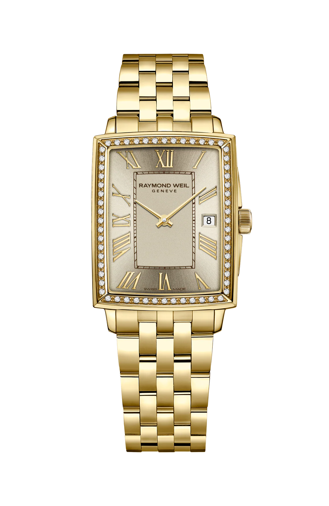 Raymond Weil Toccata Square Quartz Watch with Mother of Pearl Dial RW-0385