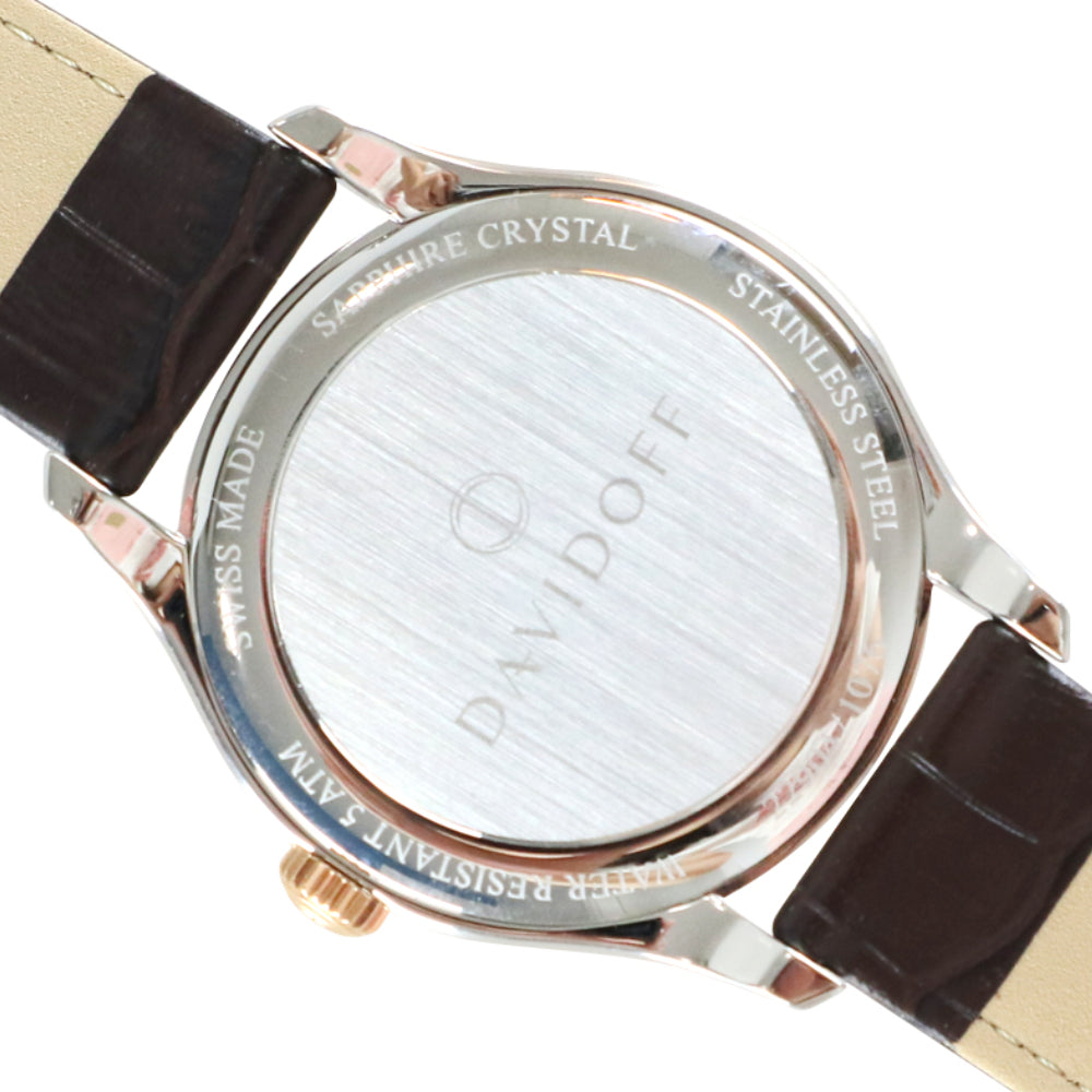 Davidoff Men's Quartz Watch with Silver Dial - DF-22904