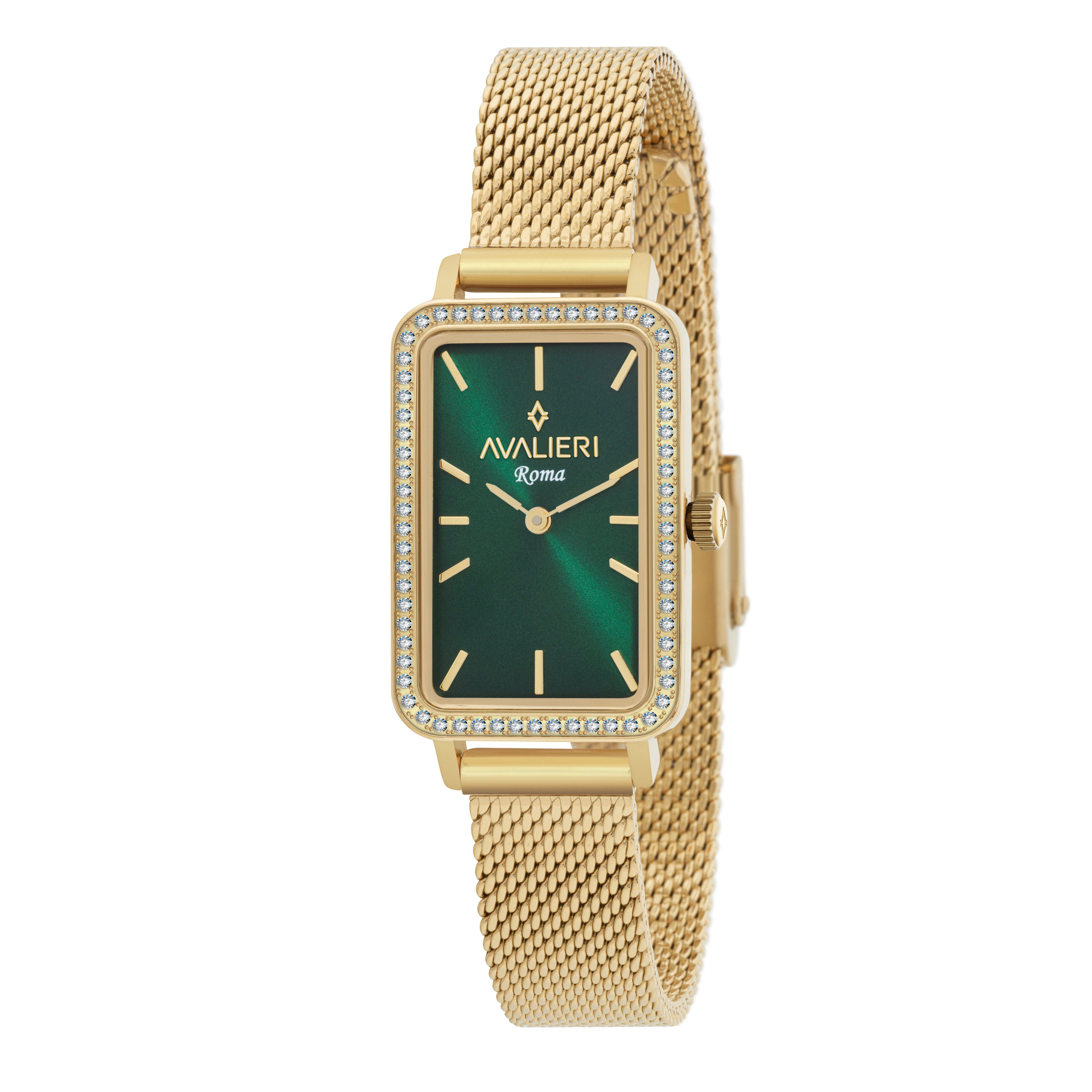 Avalieri Women's Quartz Watch with Green Dial - AV-2637B