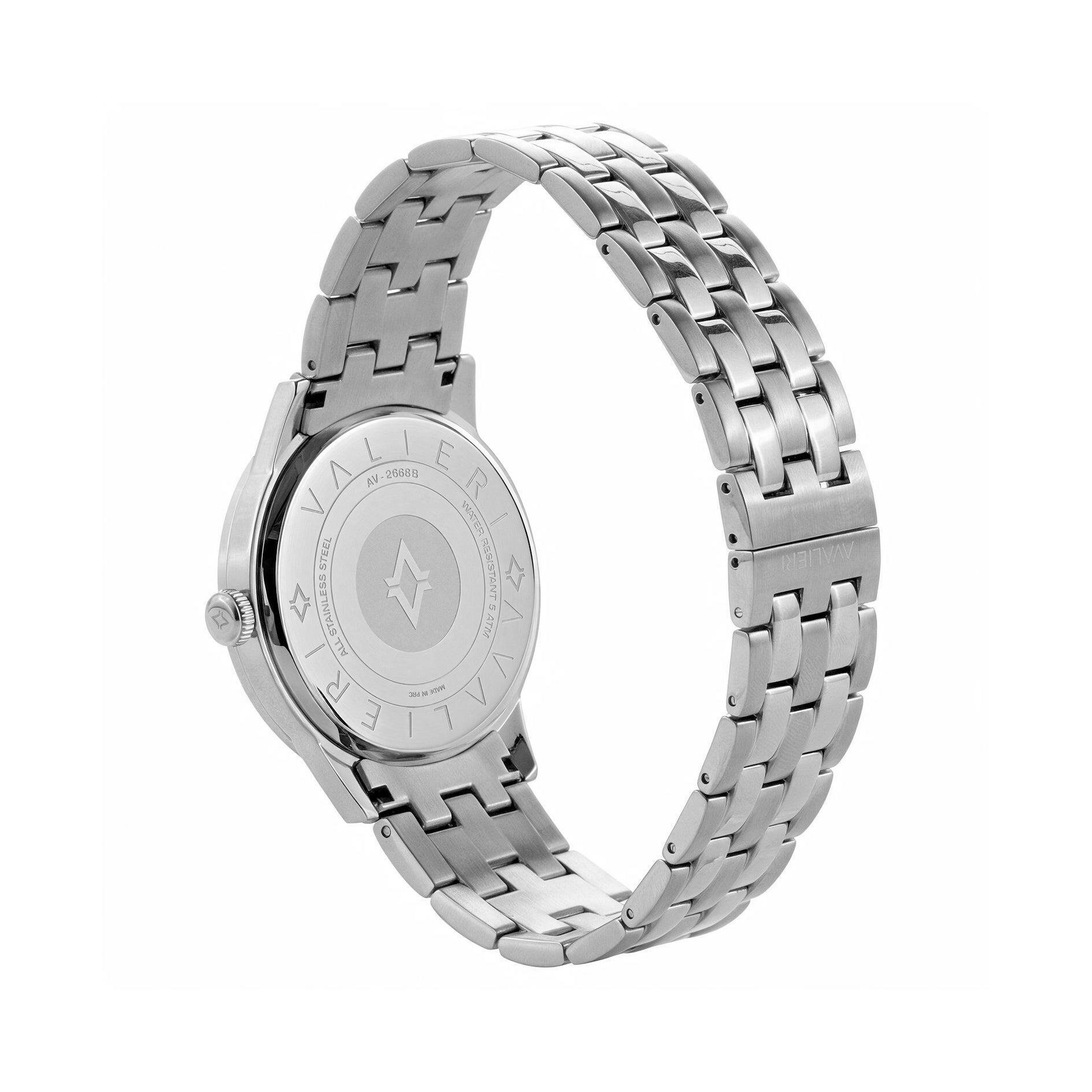 Avalieri Men's Quartz Silver Dial Watch - AV-2666D