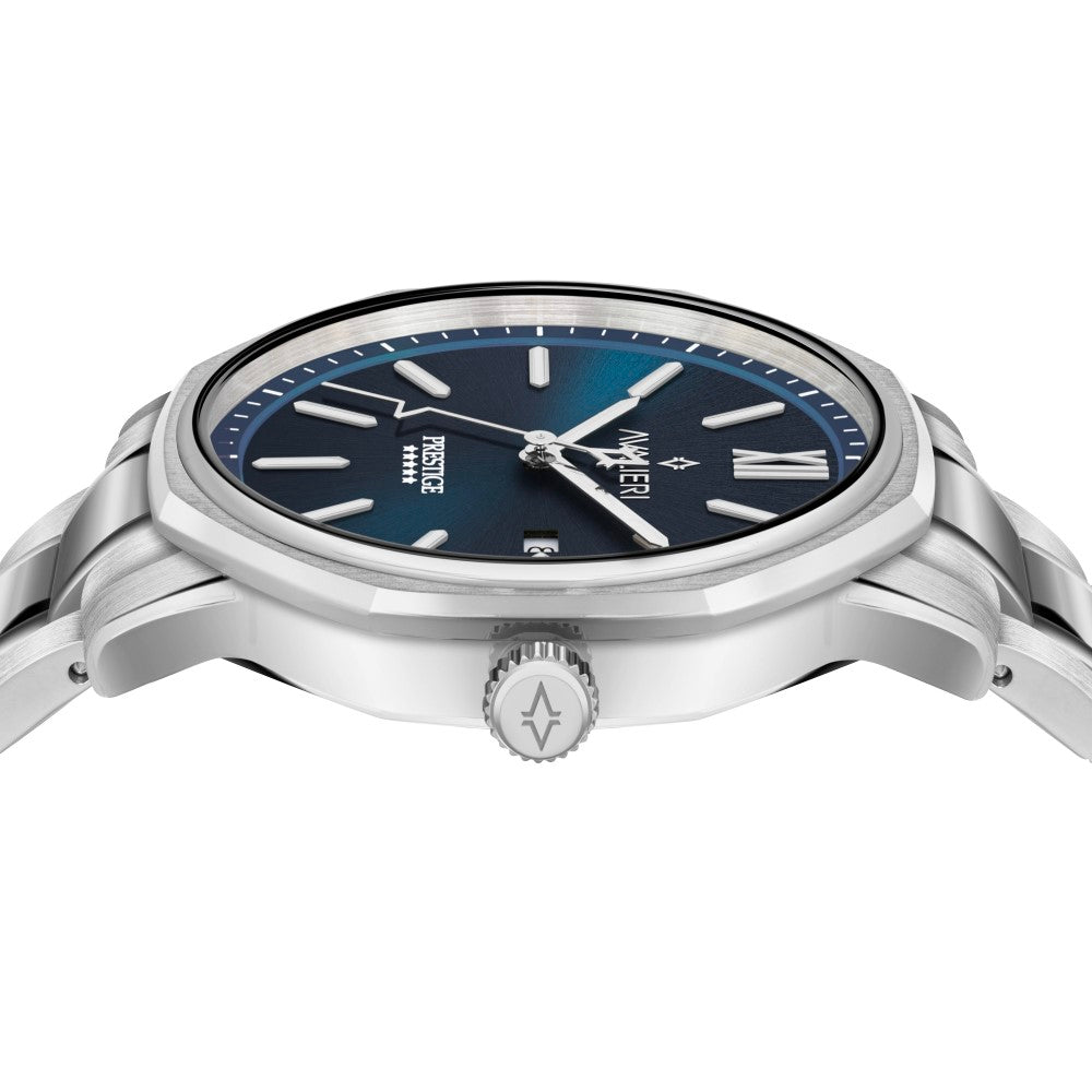 Avalieri Prestige Men's Quartz Blue Dial Watch - AP-0144