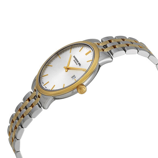 ريموند ويل توكاتا ساعة كوارتز للرجال بقرص فضي RW-0360