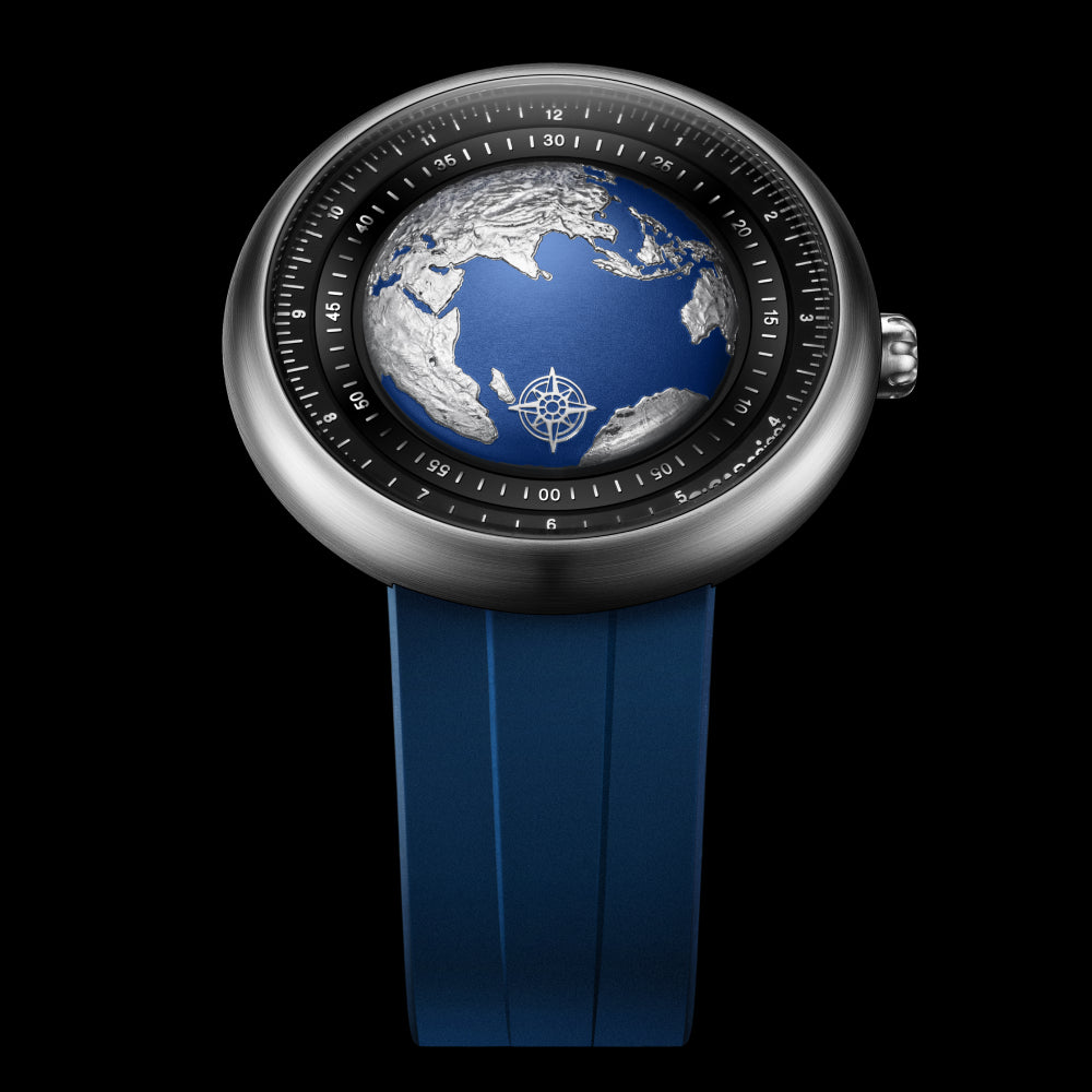 ساعة سيجا ديزاين الرجالية بحركة أوتوماتيكية ولون مينا أزرق - CIGA-0001
