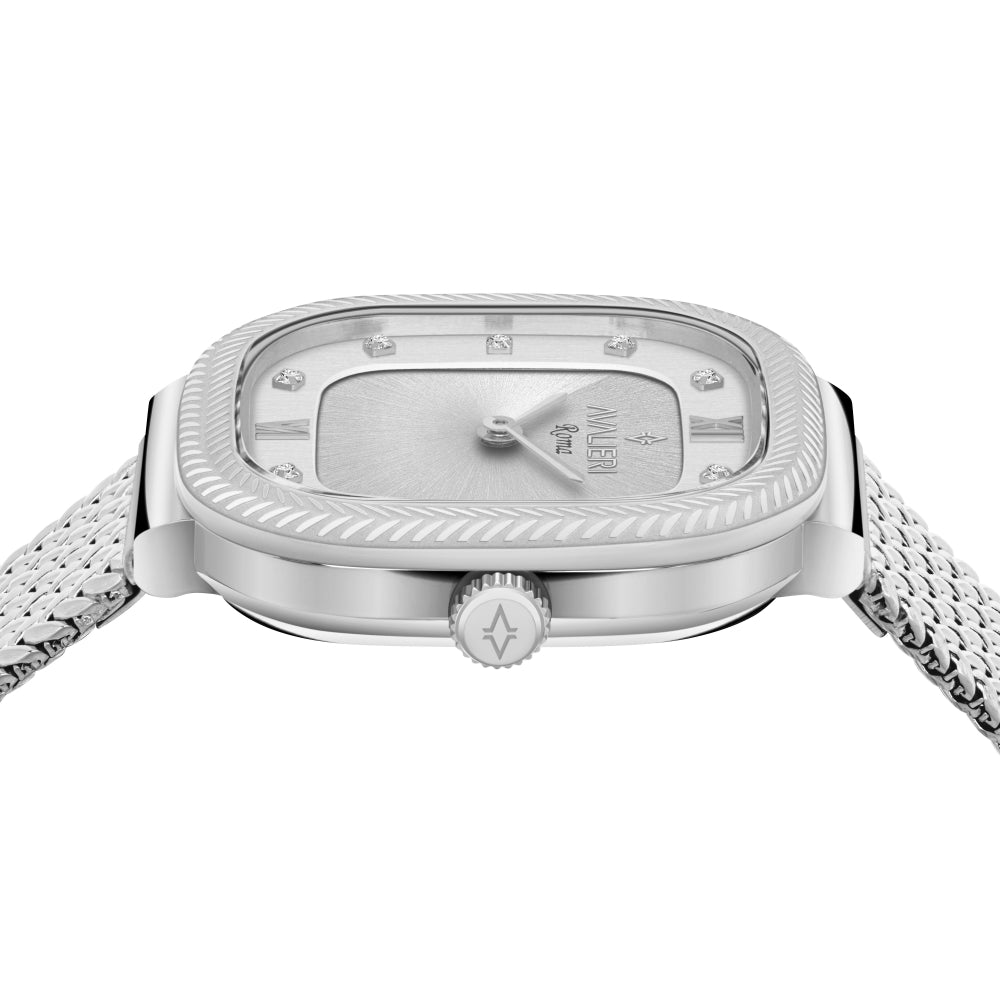 Avalieri Women's Quartz Watch with Silver Dial - AV-2623B