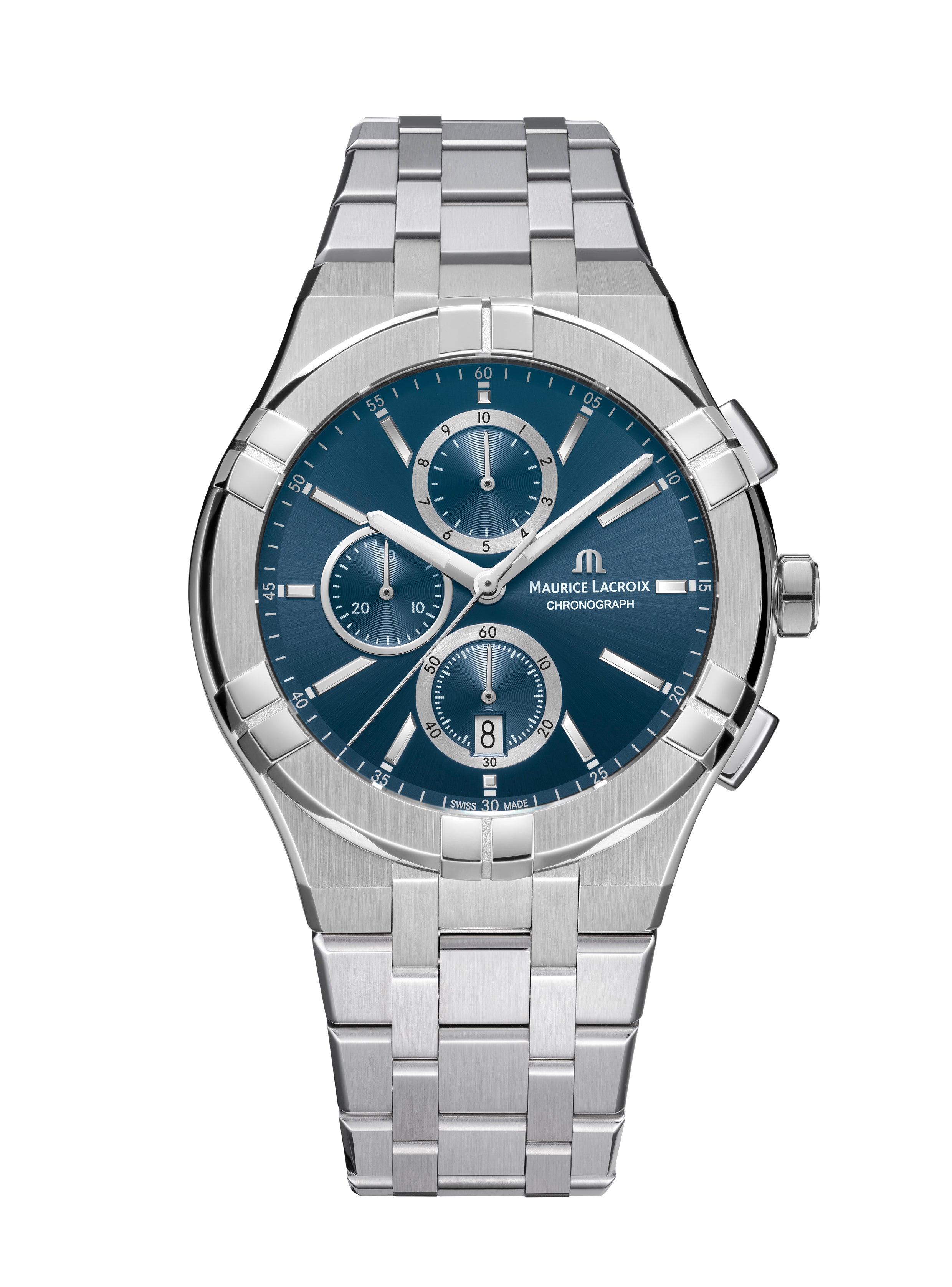 Maurice Lacroix Men's Icon Chronograph Blue Dial Watch MLC-0029