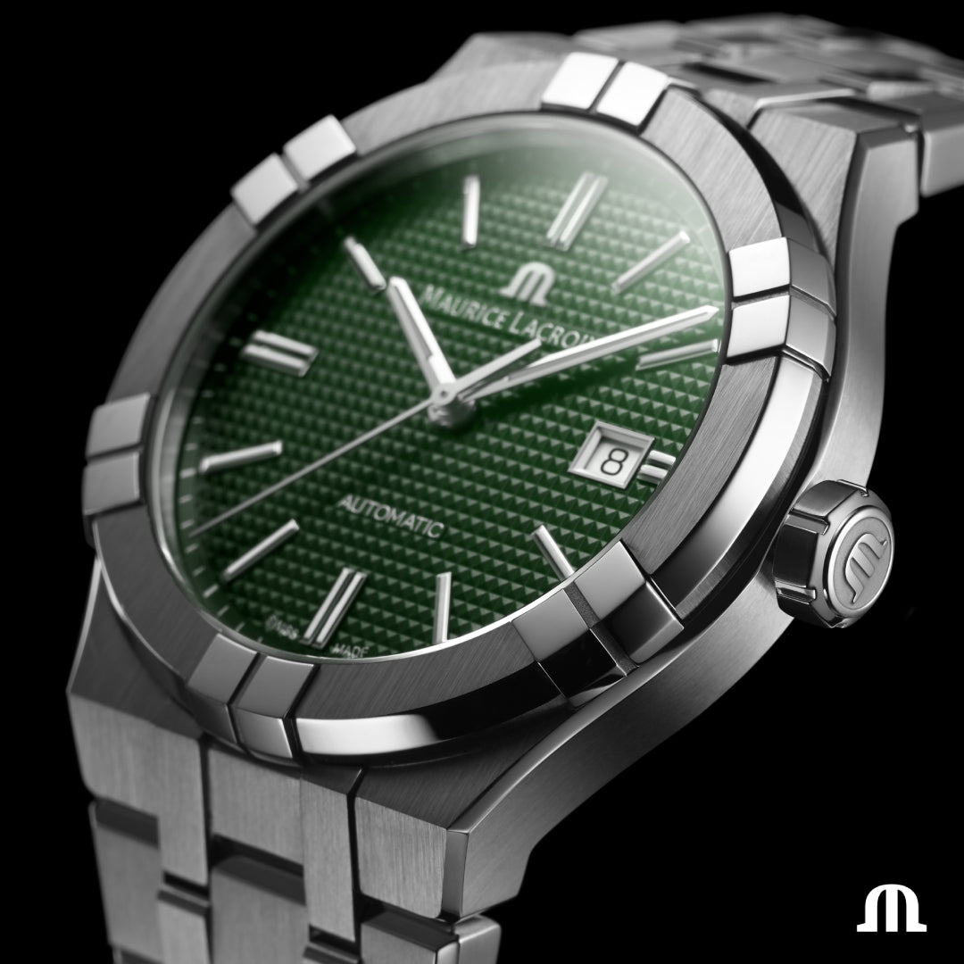 Maurice Lacroix Men's Icon Green Dial Watch MLC-0015