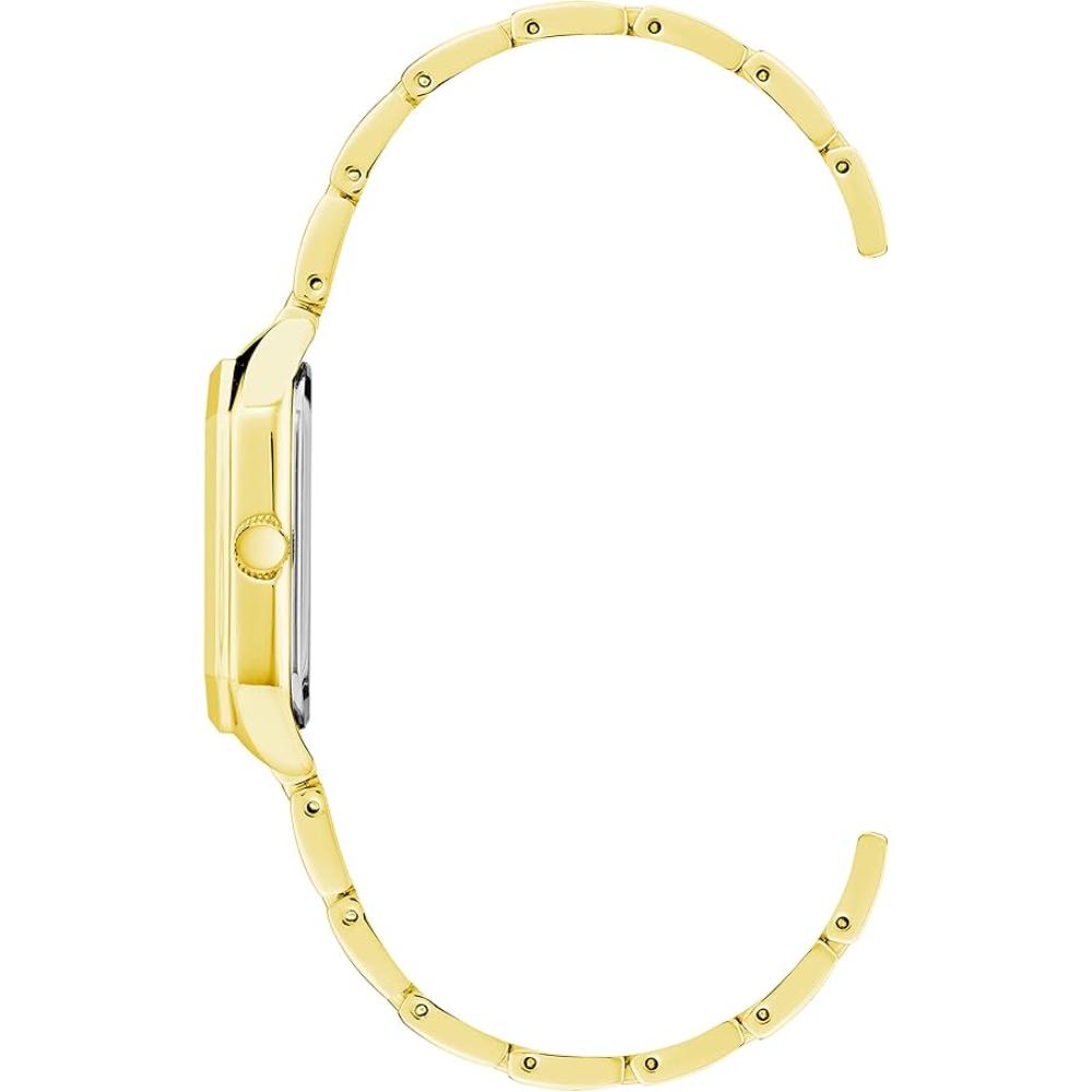 ساعة آن كلاين نسائية بحركة كوارتز وميناء بلون الشمبانيا – AK-0332