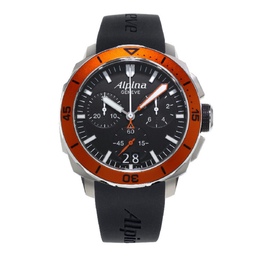 Alpina Men's Quartz Black Dial Watch - ALP-0003