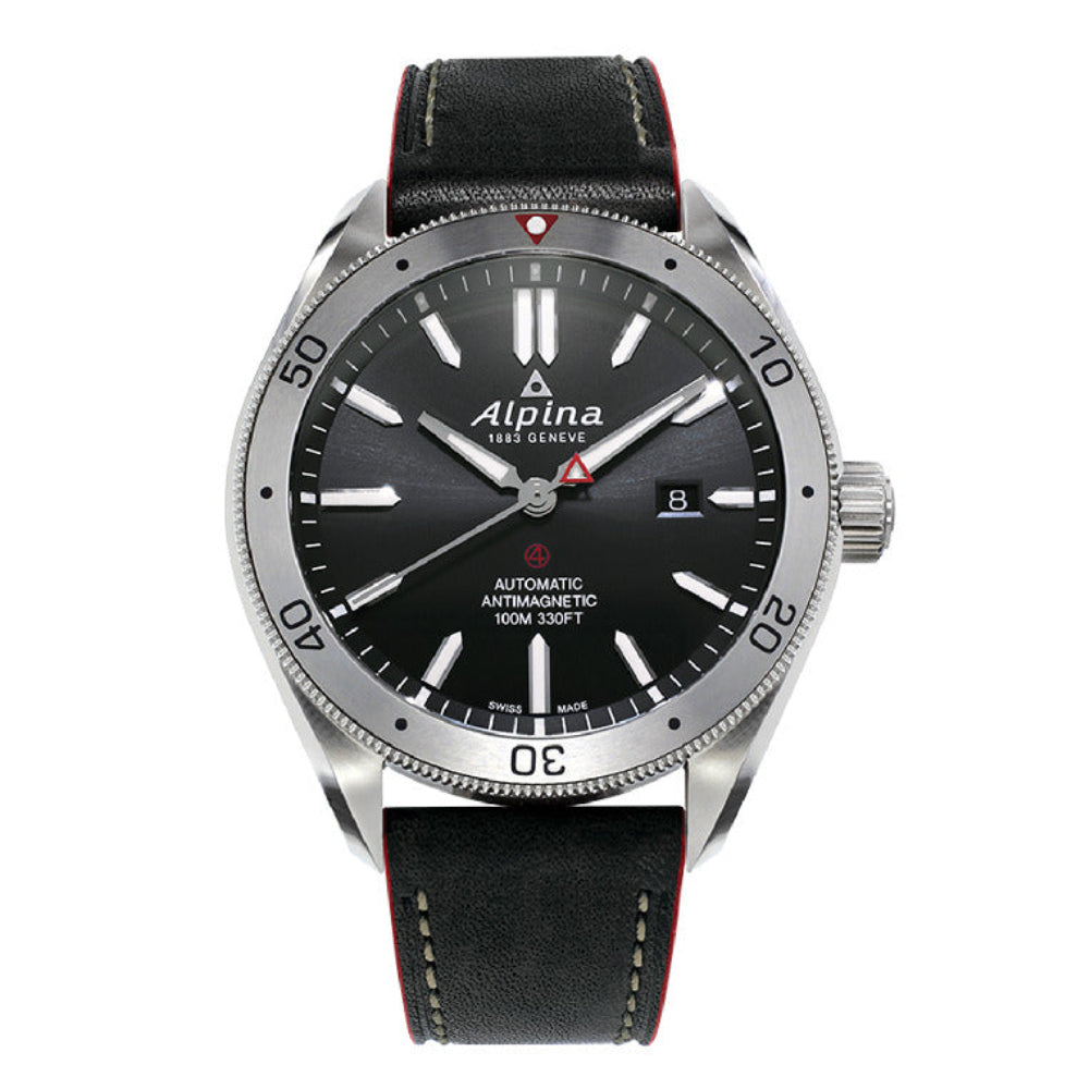 Alpina Men's Watch Automatic Movement Black Dial - ALP-0004