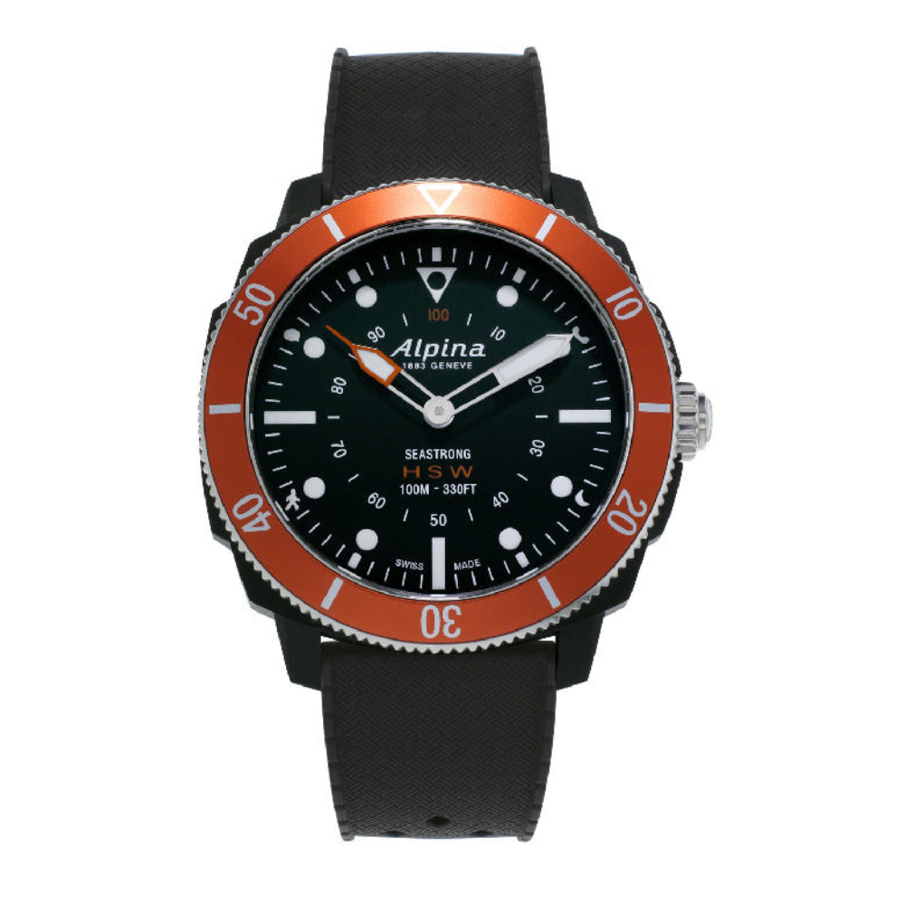 Alpina Men's Quartz Black Dial Watch - ALP-0011