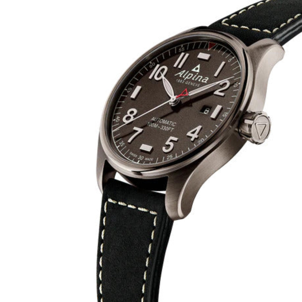 Alpina Men's Watch Automatic Movement Black Dial - ALP-0019