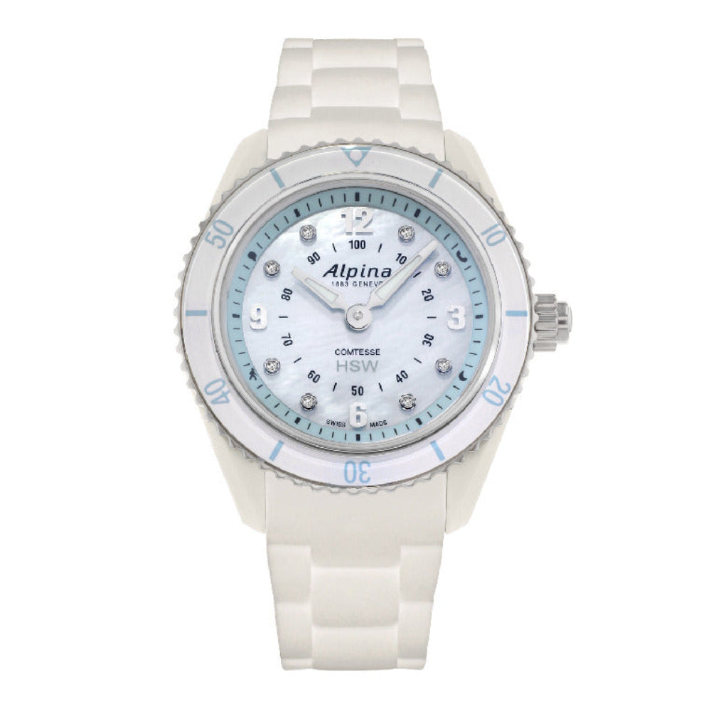Alpina Women's Quartz White Dial Watch - ALP-0028