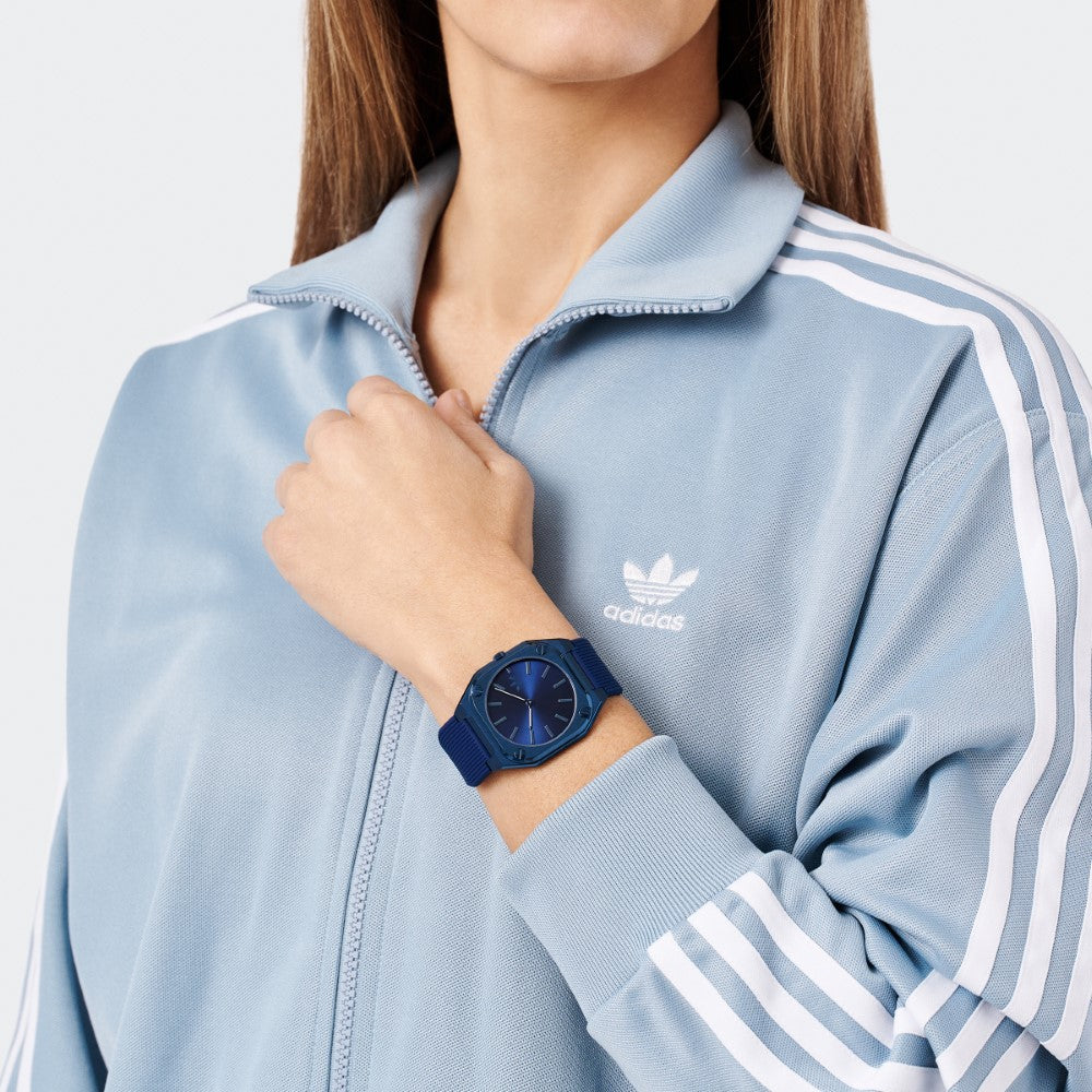 Adidas watch for men and women, quartz movement, blue dial - ADS-0126