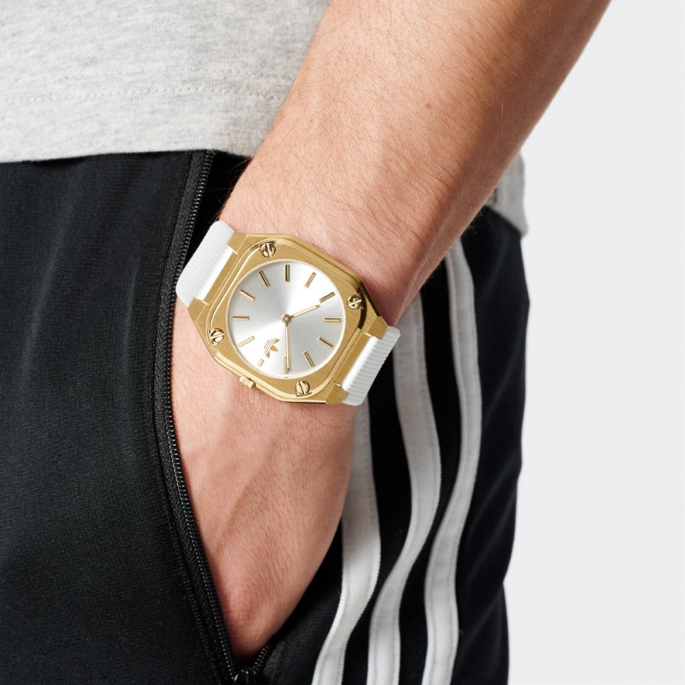 Adidas watch for men and women, quartz movement, silver dial - ADS-0128