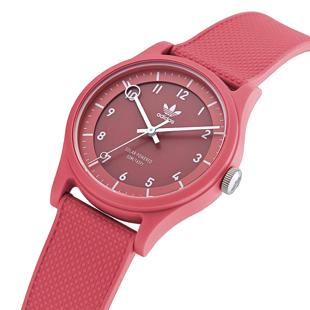 Adidas Men's and Women's Solar Powered Movement Pink Dial Watch - ADS-0028
