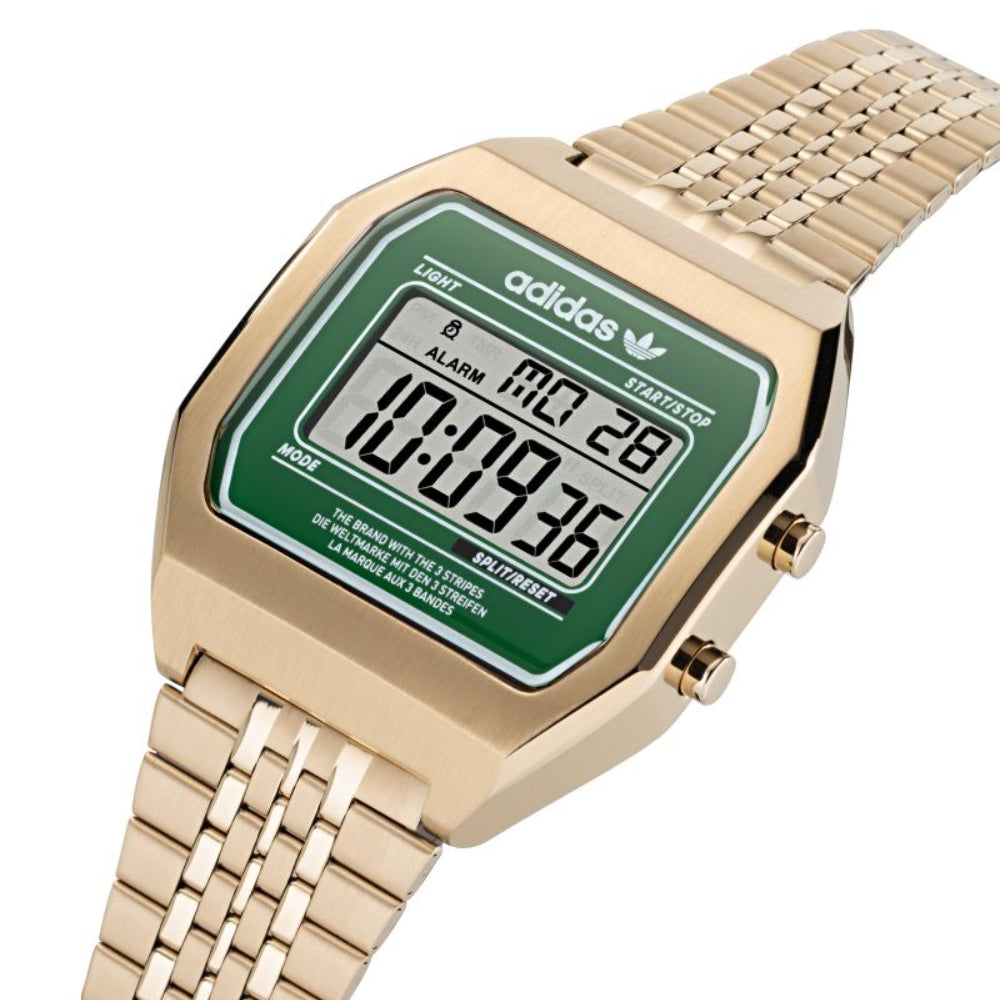 Adidas Men's and Women's Digital Green Dial Watch - ADS-0032