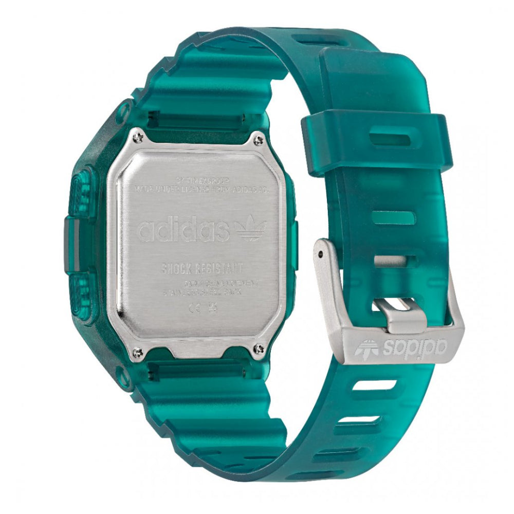 Men's and women's digital movement watch, green dial color - ADS-0037