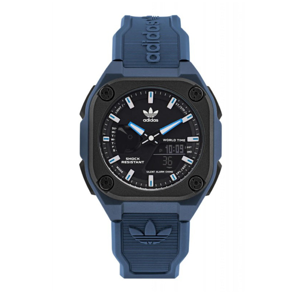 Adidas Men's Digital Blue Dial Watch - ADS-0047