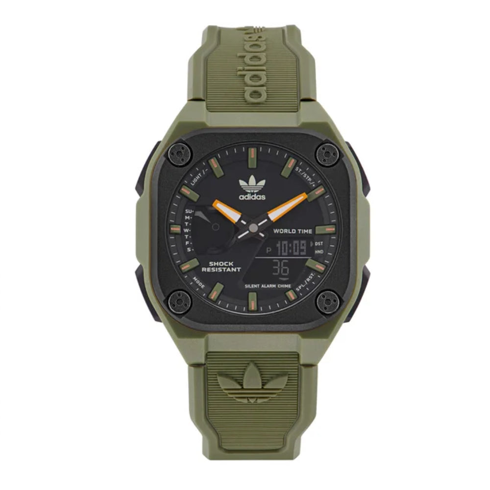 Adidas Men's Digital Black Dial Watch - ADS-0049