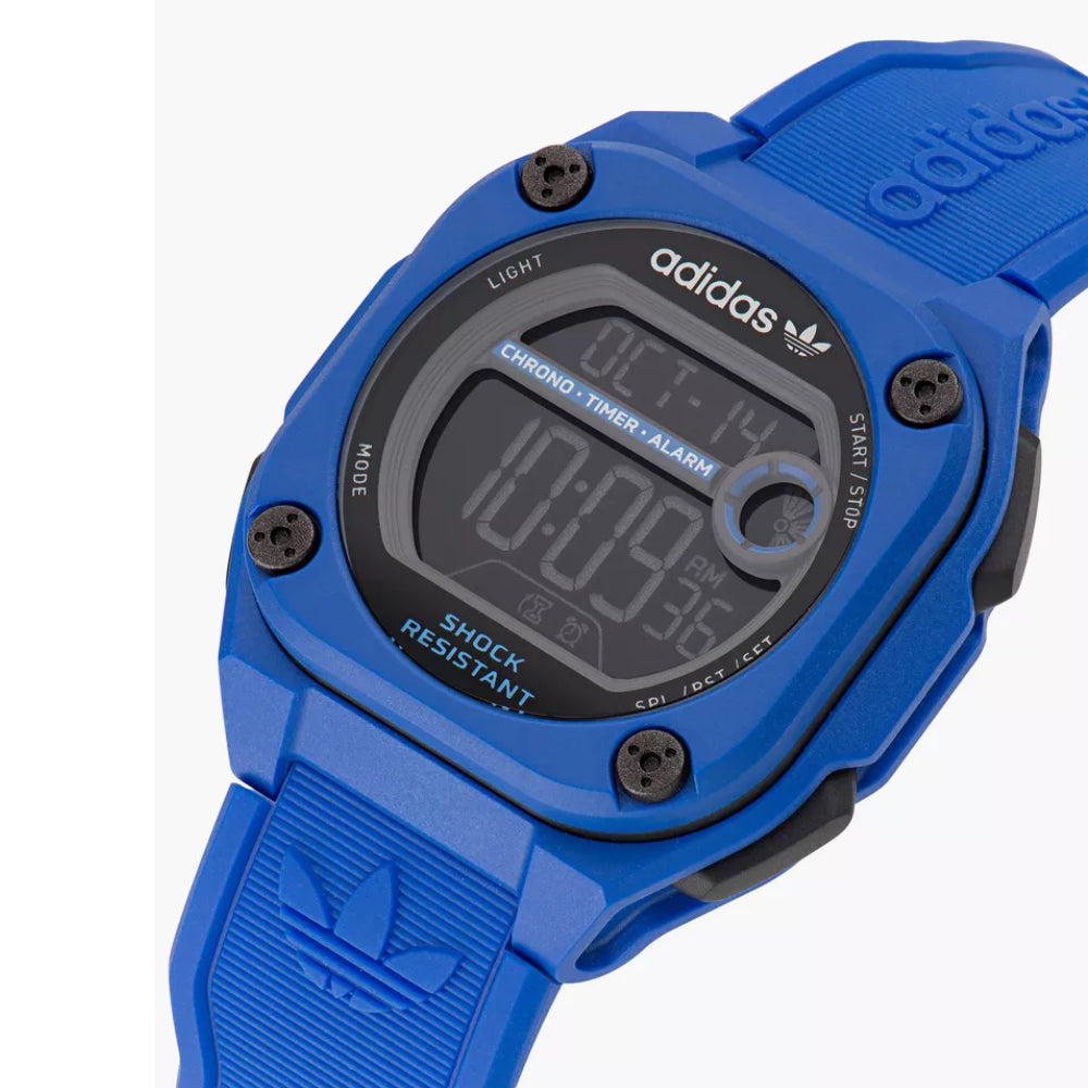 Adidas Men's Digital Black Dial Watch - ADS-0073