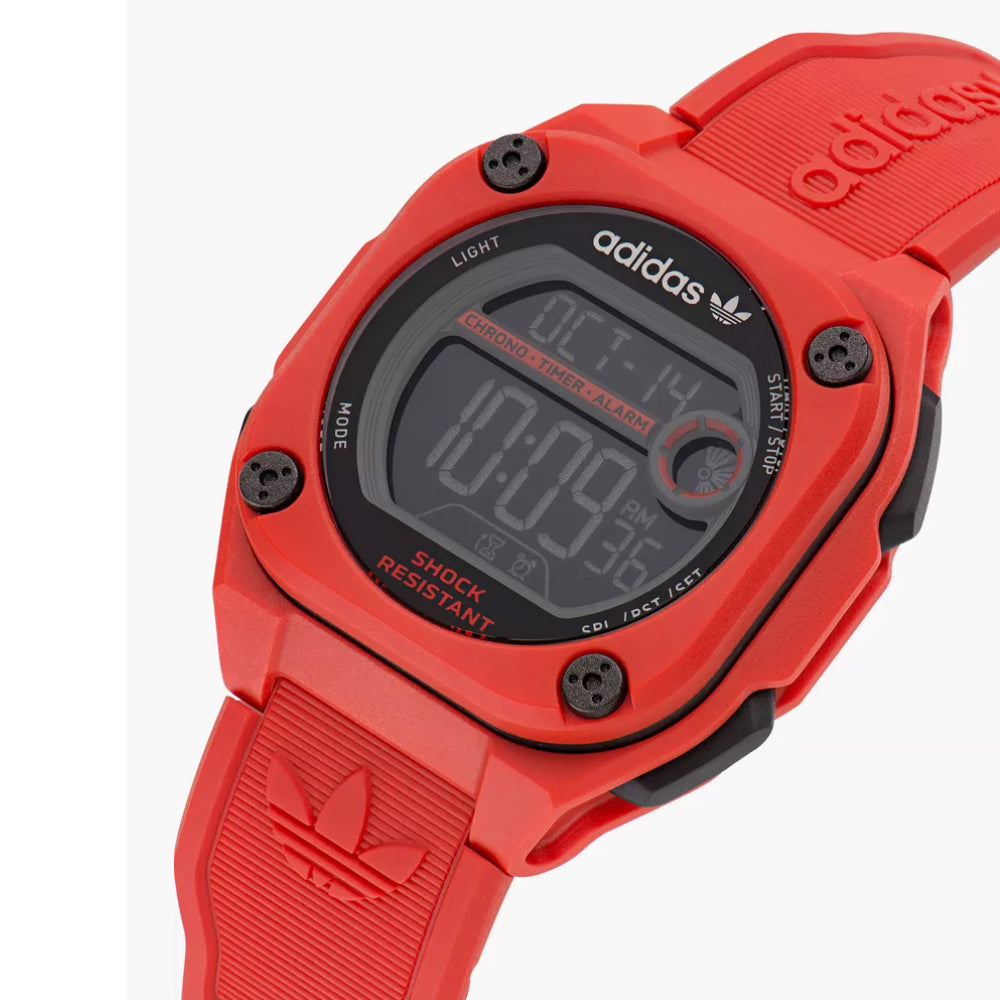 Adidas rubber hotsell digital watch