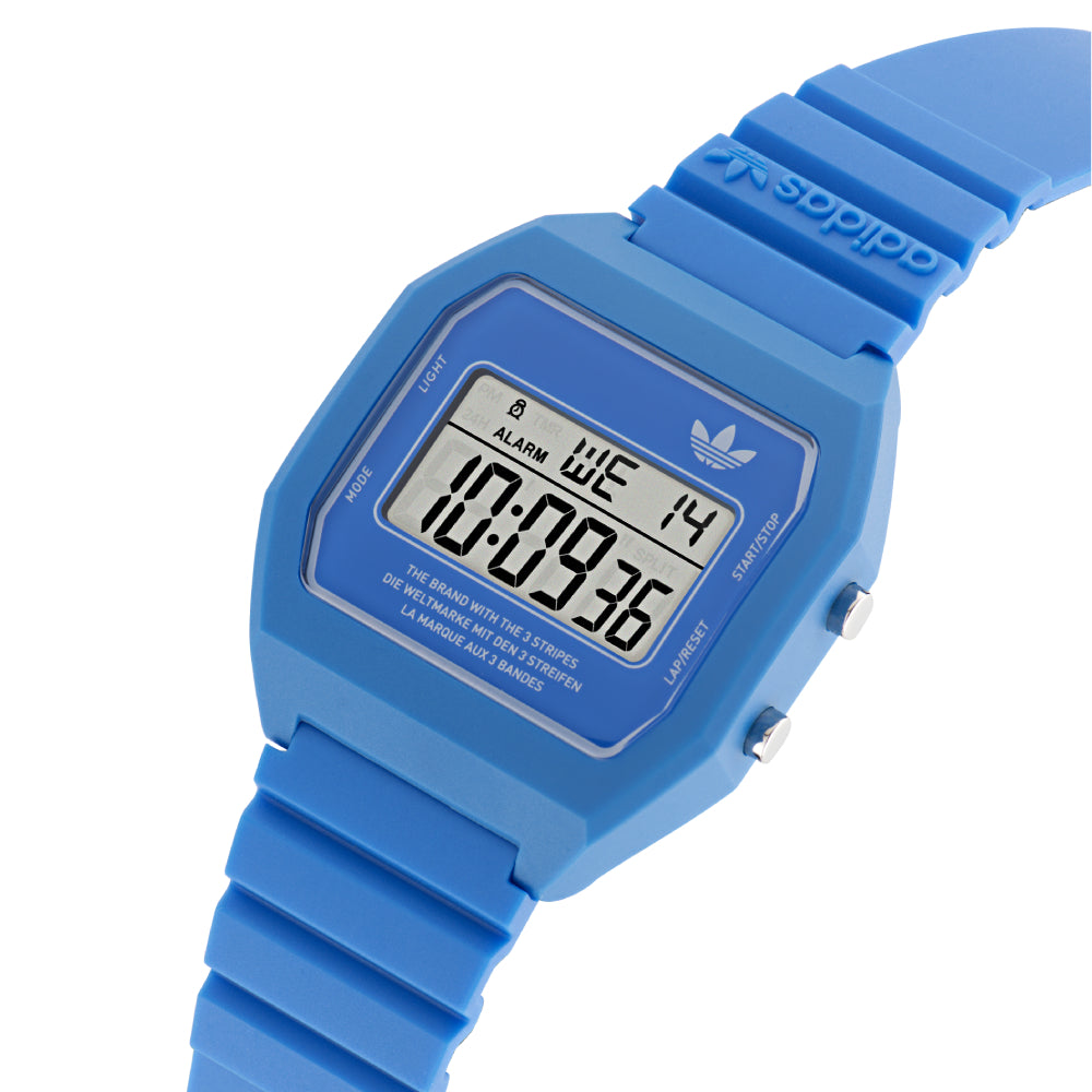 Adidas Watch for Men and Women, Digital Movement, Blue Dial - ADS-0100