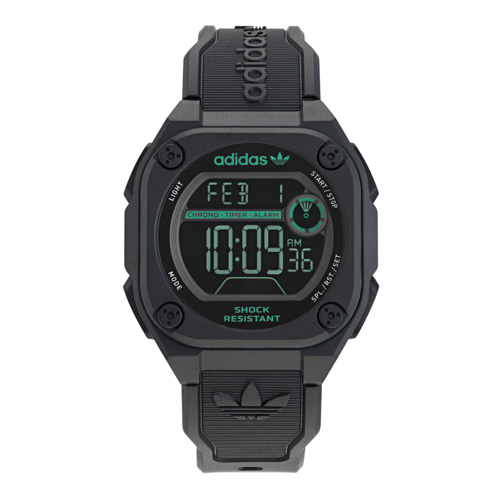 Adidas Watch for Men and Women, Digital Movement, Black Dial - ADS-0105