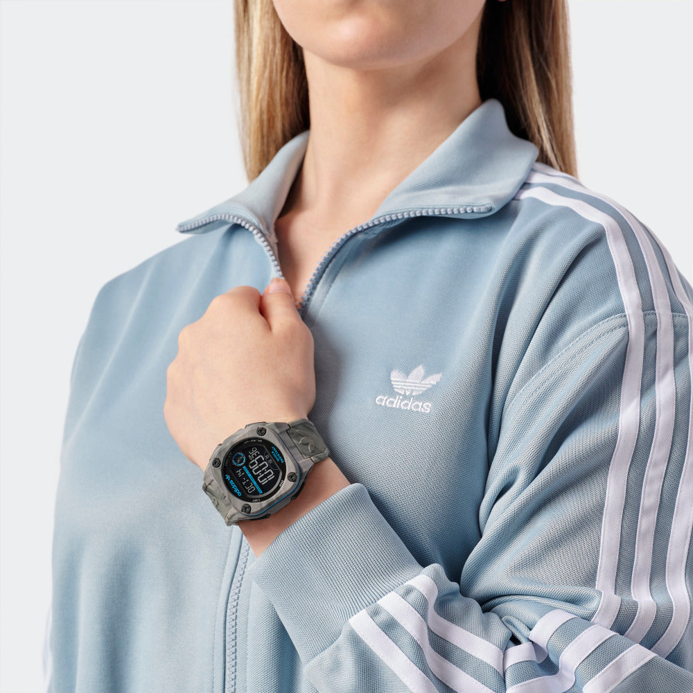 Adidas Watch for Men and Women, Digital Movement, Black Dial - ADS-0108