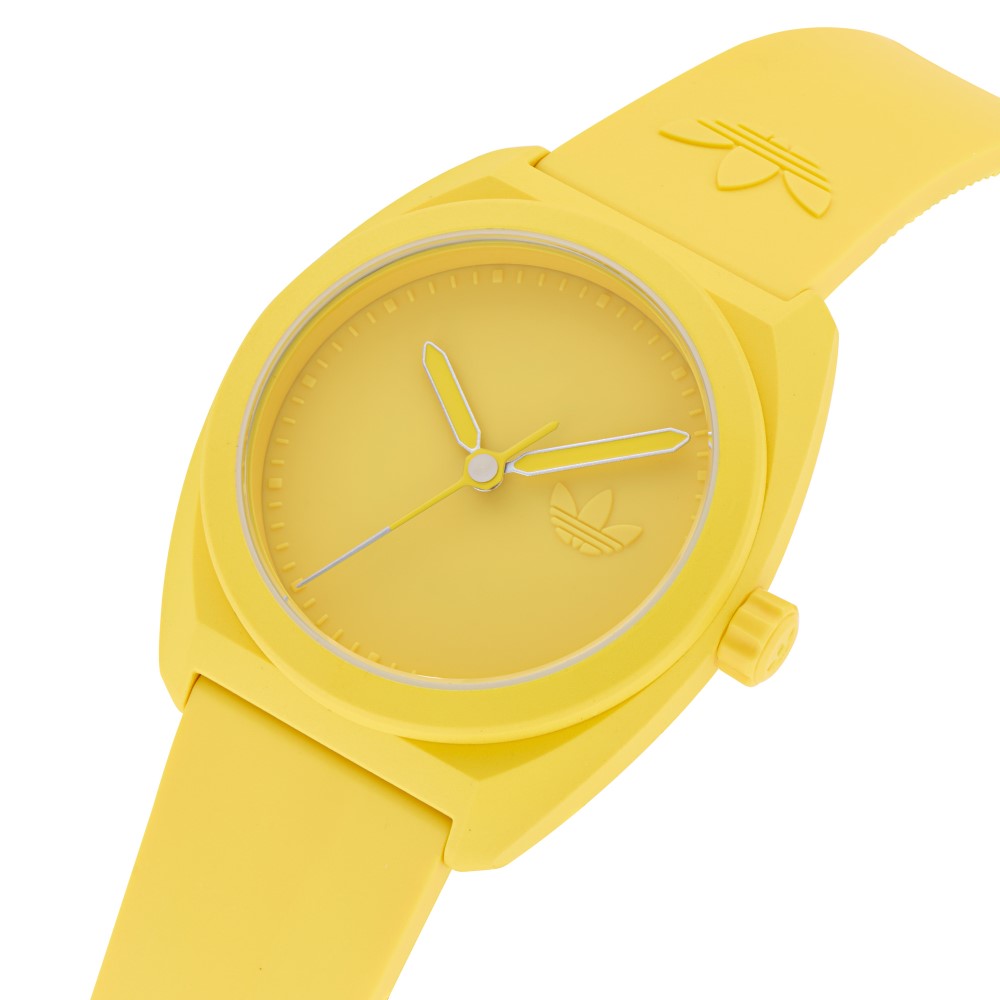 Adidas watch for men and women, quartz movement, yellow dial - ADS-0134